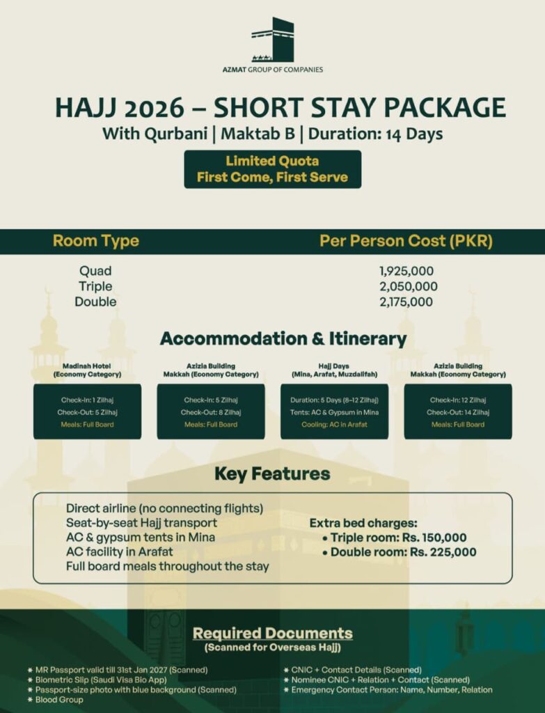 How to Book Your Hajj 2026 Journey from Pakistan | CRT Travel